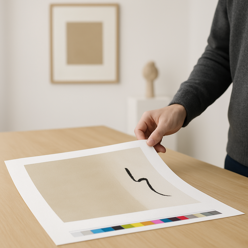 Drucktechniken und Reproduktionen für Ausstellungen Nakamura