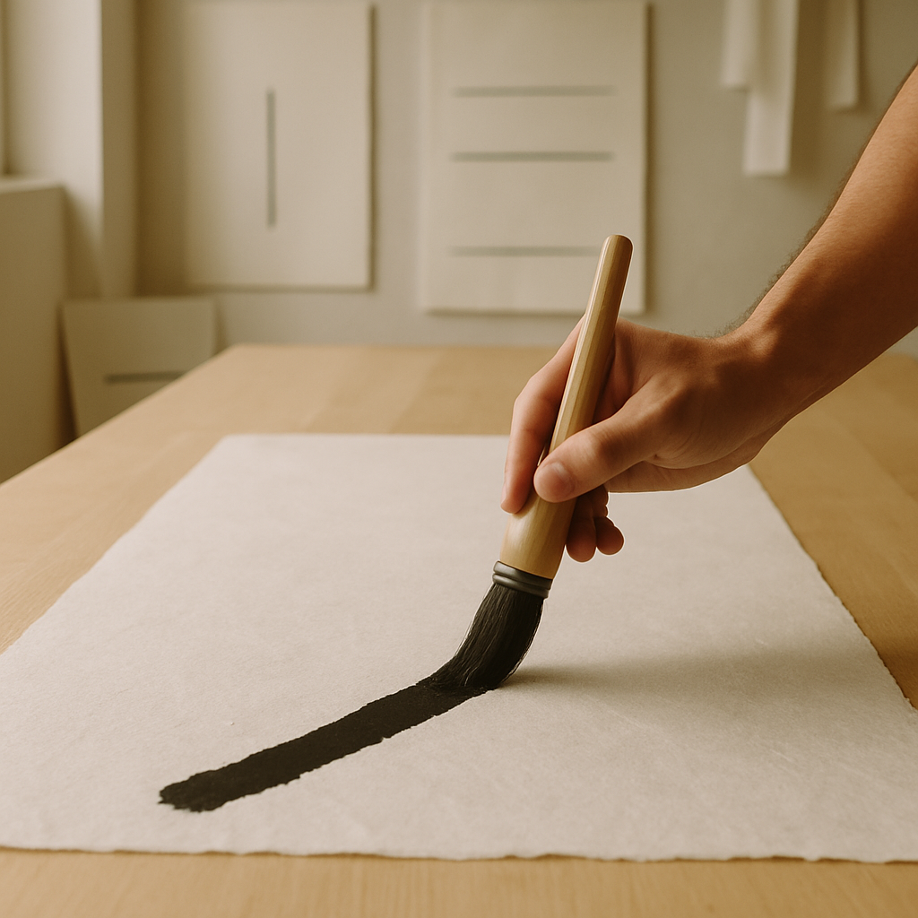 Kalligrafie als Rhythmus in Bildender Kunst – Kilian Nakamura